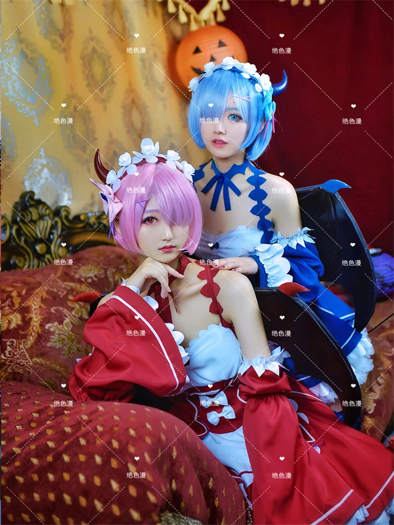 New!!Anime ReLife In A Different World From Zero Rem Ram Cosplay