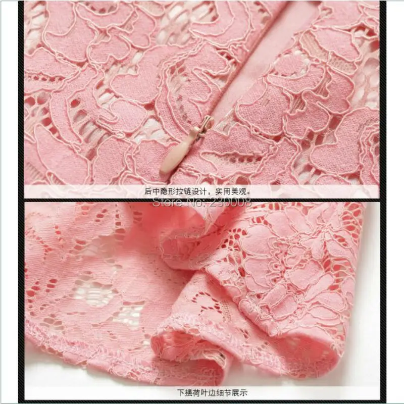 Большие Размеры Мода Летний корейский OL нерегулярные кружевные юбки Обтягивающая одежда шаг рыбий хвост юбка S-XXL