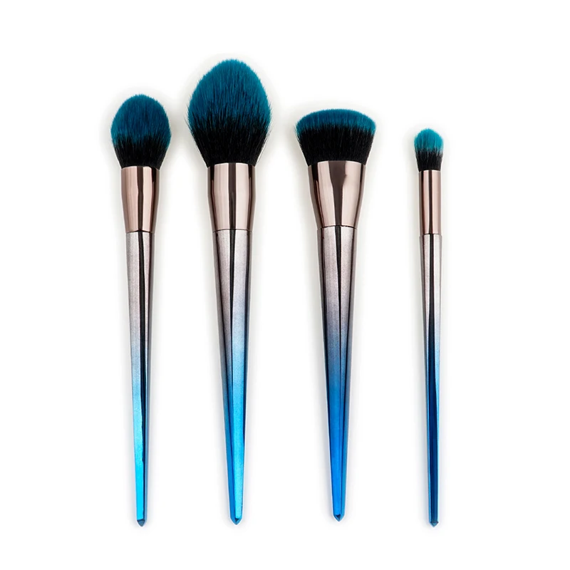 7 шт. набор кистей для макияжа с градиентной ручкой|kabuki brush kit|brush kitmakeup set |