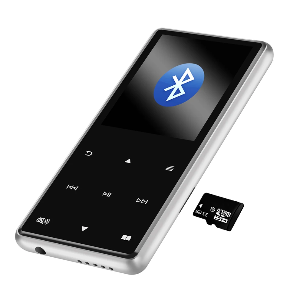 

2.4" TFT 8G/16GB Bluetooth 4.1 MP3 Player HiFi MP4 Player Sport Mini Walkman Speaker FM Recorder Pen,With TF/SD Slot