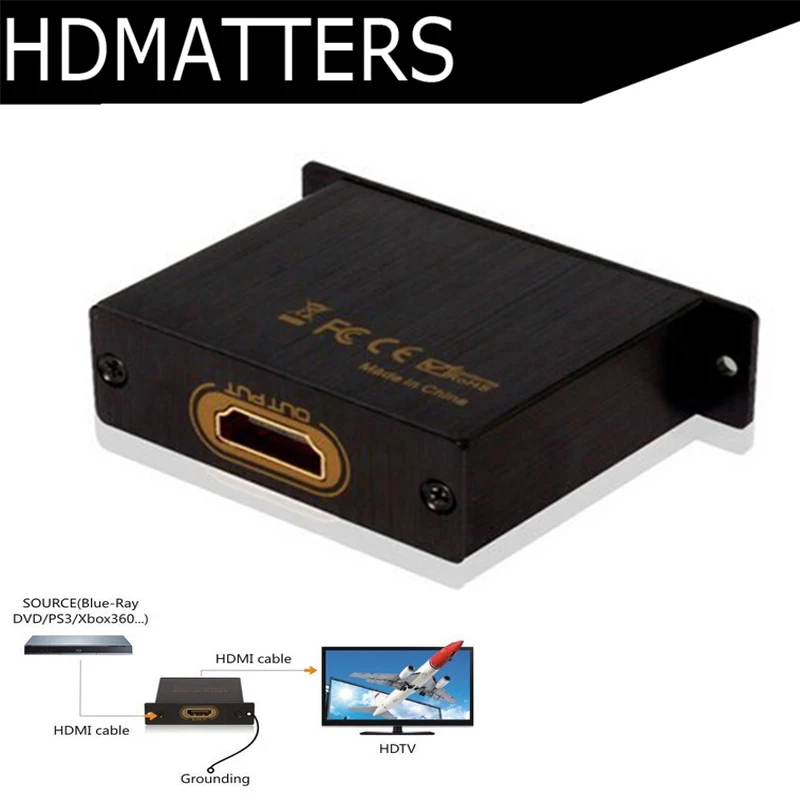 HDmatters устройство защиты от перенапряжений для HDMI защиты HDMI протектор против ОУР Мощность грозового перенапряжения EFT с проводом 4 шт./лот