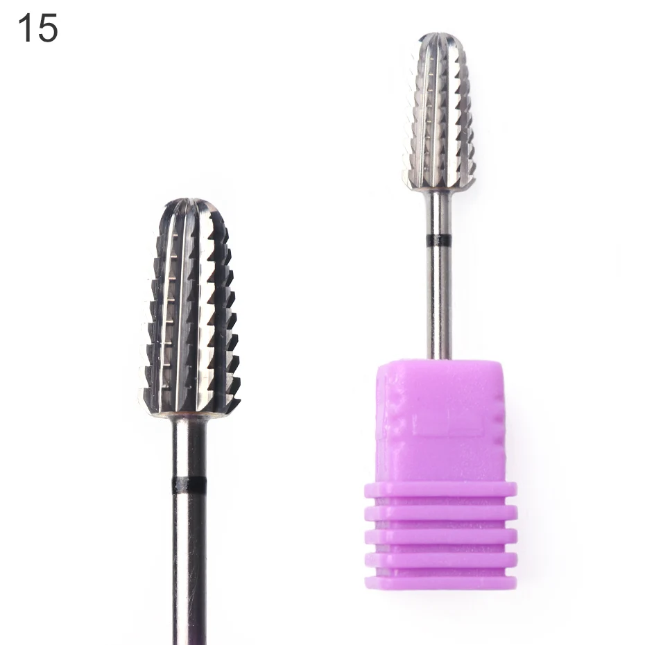 1pcs Cutter For Manicure Tungsten Carbide Burrs Nail Drill Bits Milling Machine Electric Rotary Nail Drill Accessories JI1014 - Цвет: 15