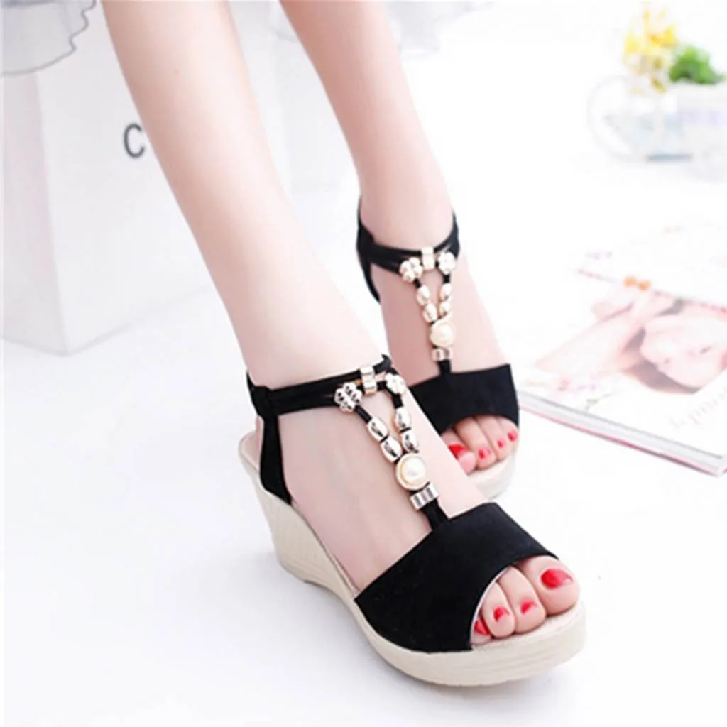 

Summer Women Sandals Female Wedge Heels Summer Women flats Shoes Women Shoes Women's Summer Zapatos De Mujer Schoenen Vrouw 2019