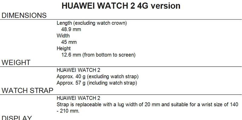 Оригинальные Смарт-часы huawei 2 с поддержкой LTE 4G, Версия Телефона, трекер сердечного ритма для Android iOS, IP68, водонепроницаемые, NFC, gps