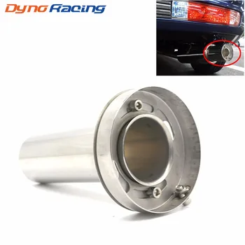 

Universal Adjustable 85mm 3.5" /98mm 4'' /110mm 4.5'' Car Stainless Chrome Exhaust Muffler Silencer YC101073