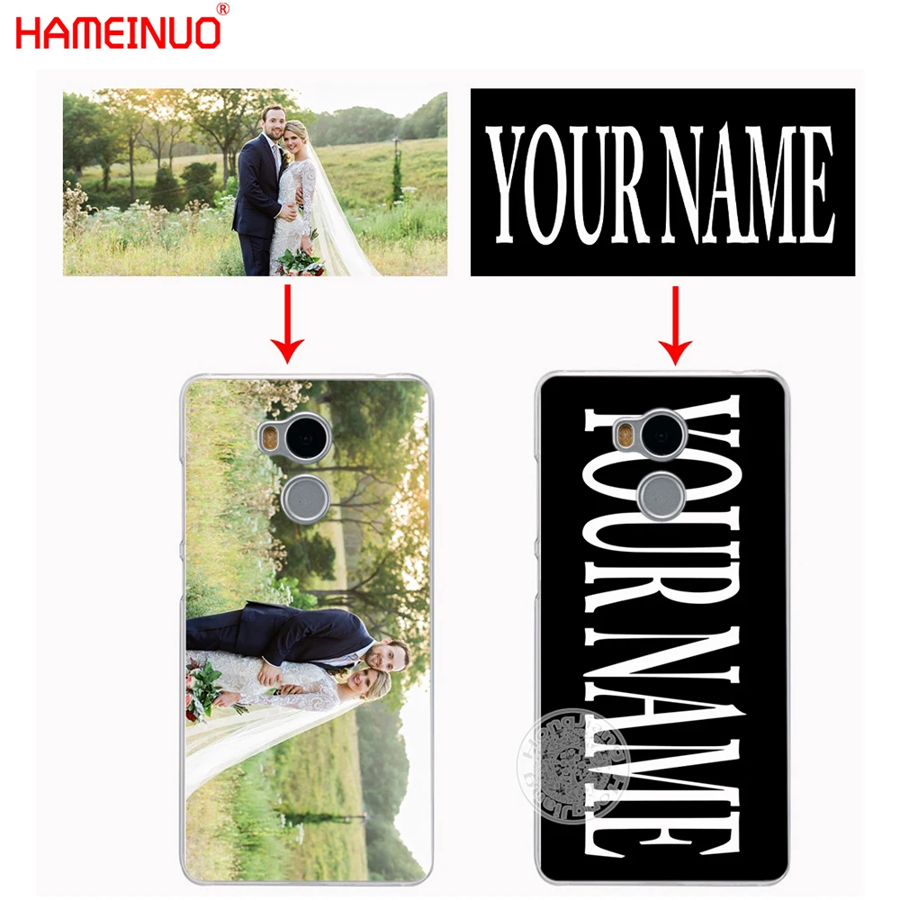 

Custom DIY NAME Logo/Photo Cover phone Case for Xiaomi redmi 5 PLUS 4 1 1s 2 3 3s pro redmi note 5 4 4a 4X 5a prime A1 A2