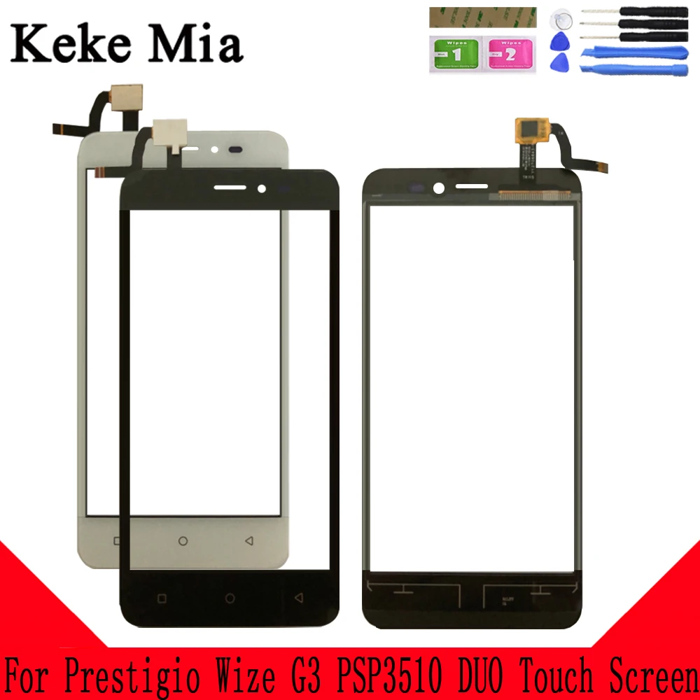 Keke Mia 5.0" Touch Screen Panel Sensor Touchscreen For Prestigio Wize G3 PSP3510 PSP 3510 DUO Touch Screen Digitizer Glass