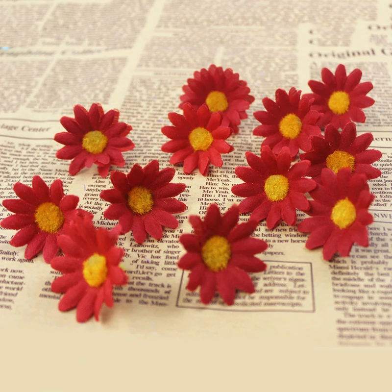 10Pcs/lot 4cm Silk Artificial Sun Flower Plants for Home Wedding Garden Decoration DIY Wreath Garland Accessories Fake Flower 10Pcs/lot 4cm Silk Artificial Sun Flower Plants for Home Wedding Garden Decoration DIY Wreath Garland Accessories Fake Flower
