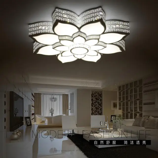 moderne plafonniers en cristal pour chambre salon plafond lampe