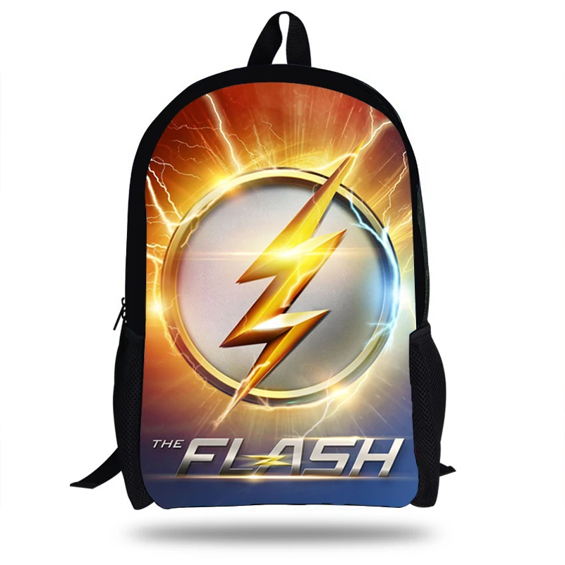 16inch Mochila The Flash Man Backpack Boys Children School Backpack