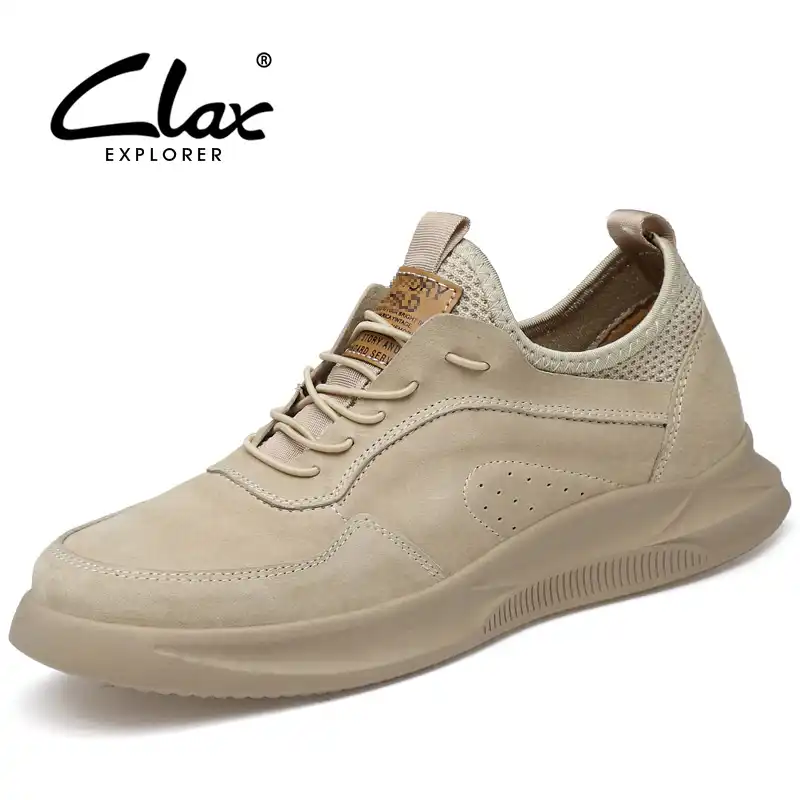 CLAX Mens Shoes Leather 2019 Spring 