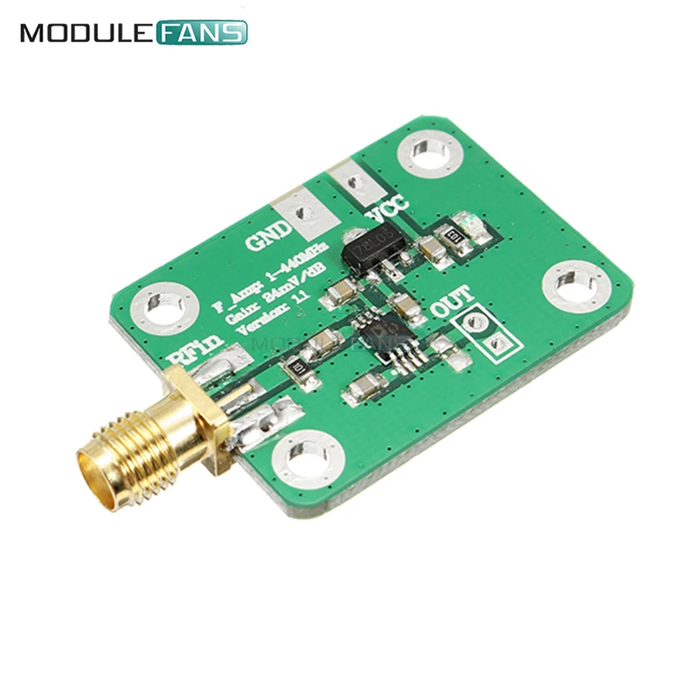 

AD8310 RSSI High Speed High Frequency RF Output Log Detector Power Meter Board Demodulator Module 7-15V 12mA 0.1-440 MHz