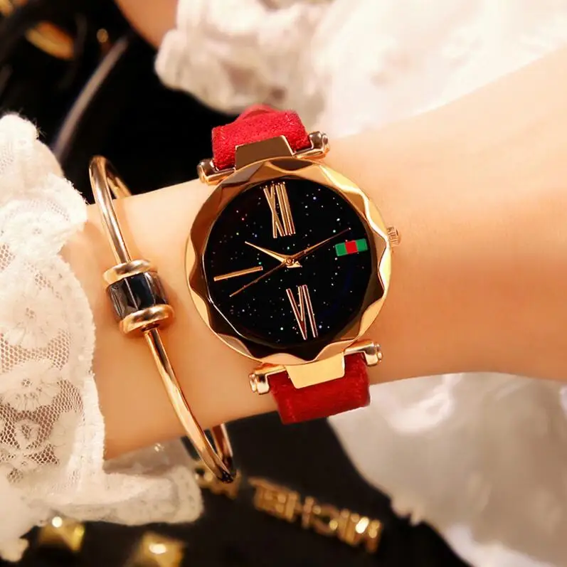 

2018 New simple leather Brand Geneva Casual Quartz Watch Women Crystal Leather Watches Relogio Feminino Wrist Watch Hot sale