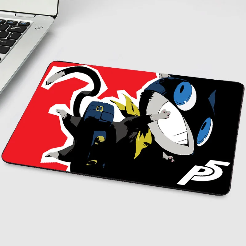 Коврик для мыши Mairuige видеоигр Persona 5 рисунков популярный резиновый коврик Morgana Neko