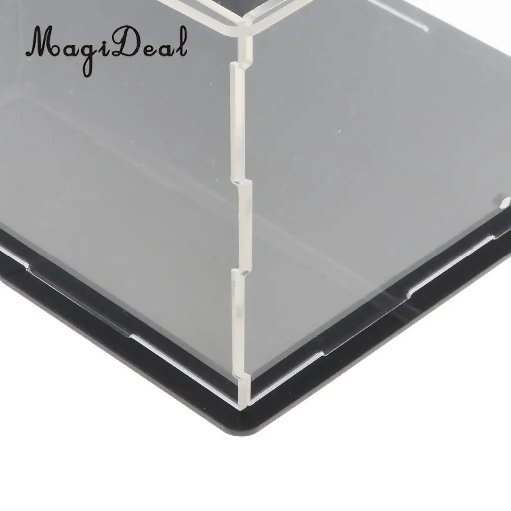 2pcs Clear Acrylic Display Show Case Box Perspex Dustproof Protection for Figures Diecast Vehicle Car Doll Model Collection