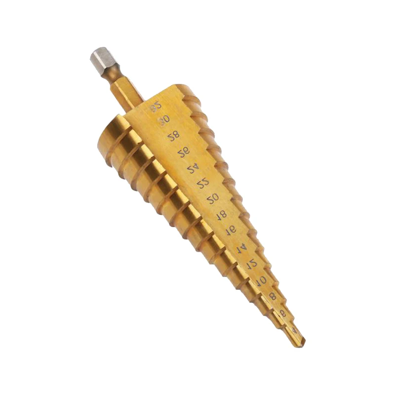 4-32 mm HSS Titanium Coated Step Drill Bit for Metal High Speed Steel Wood Drilling Power Tools Hole Cutter Step Cone Drill