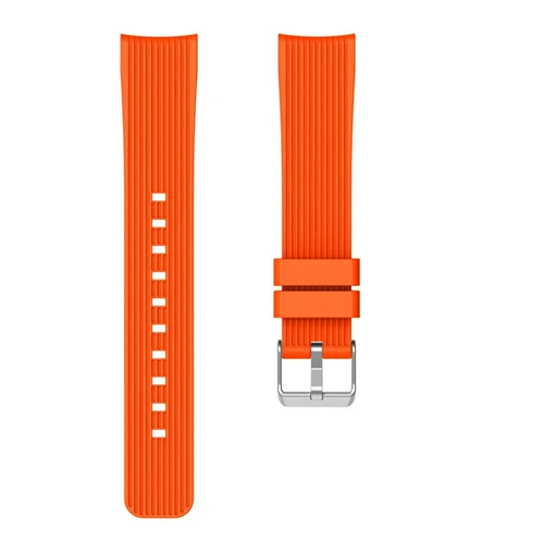 20 мм силиконовые спортивные часы ремешок замена ремешок для samsung Galaxy Watch Active gear S2 классический спортивный Correa Amazfit браслет - Цвет ремешка: orange