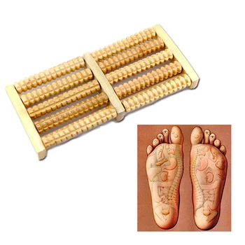 

5Raw New Wooden Foot Roller Wood Care Massage Reflexology Relax Relief Massager Spa Gift Foot Massager New Wholesale