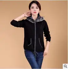 women jacket women winter coat Women s autumn and winter Korean version of the loose knit