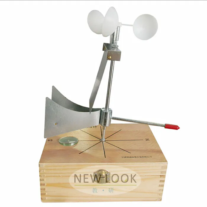 Wind direction and direction of the geographical mapping equipment