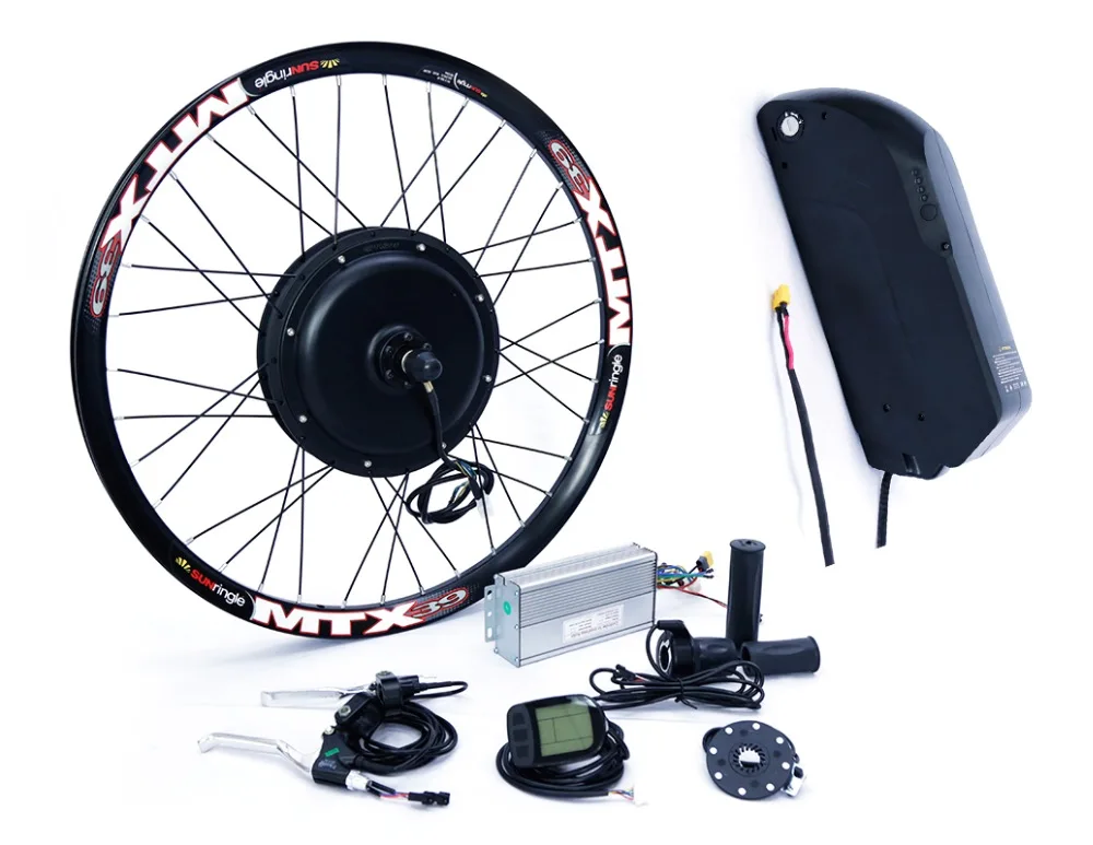 Clearance 52v 2000W electric bike conversion kit with 52V 13AH tiger shark lithium battery 11
