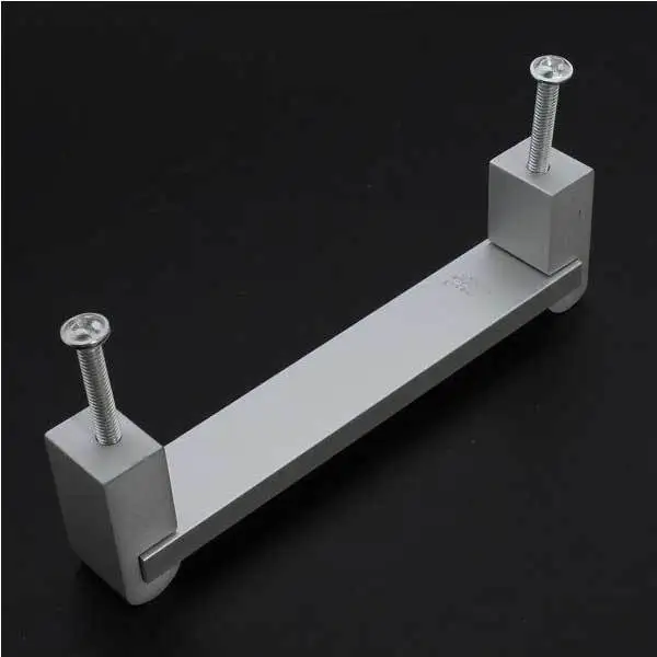 BuyMee Cheap Aluminum Alloy Black Minimalist Style Cabinet Handle Pull Knob |