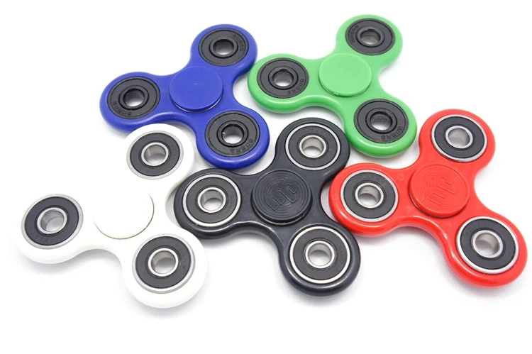 Fidget Toys Metal Anti-stress for Prime Gift Black White Tri-spinner Toy Plastic Ceramic Hand Tri Spinner | Компьютеры и офис