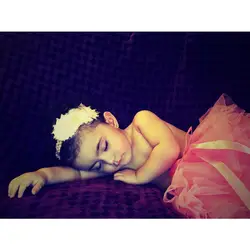 Для новорожденных Подставки для фотографий 7 цветов кружева платье принцессы + шляпа Кепки детские для маленьких девочек стрелять