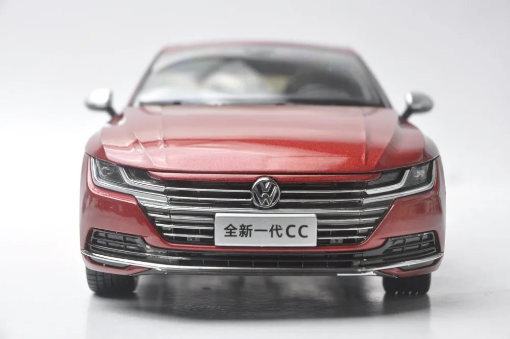 1:18 литая модель для Volkswagen VW New CC Arteon 2018 красный игрушечный автомобиль из сплава