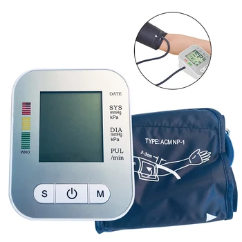 

Family Blood Pressure Monitor Medical Equipment Tonometer Family Digital Blood Pressure Monitor Upper Arm LCD Screen Tonometer