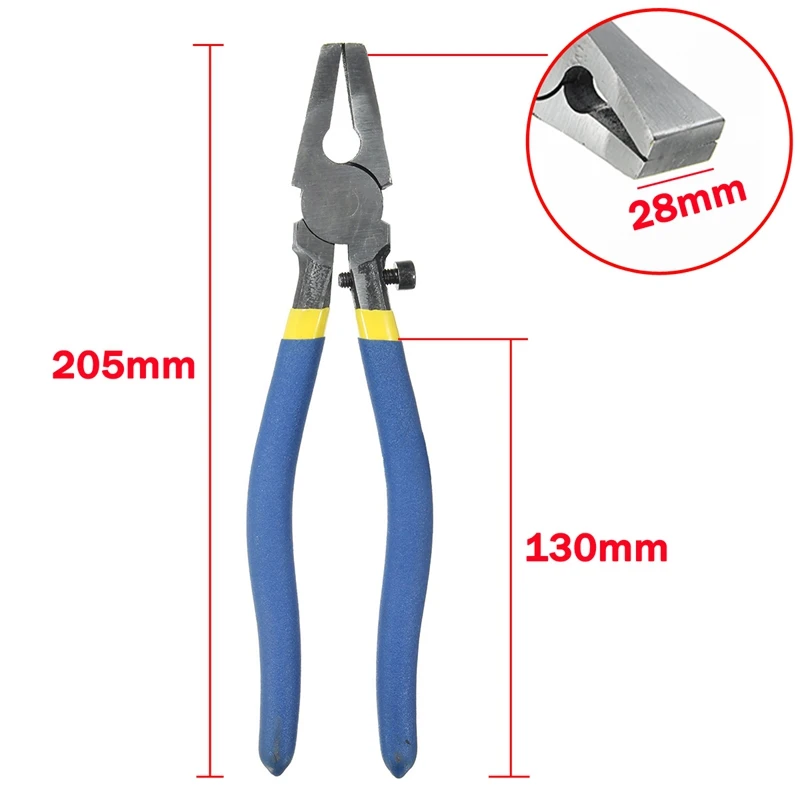 Doersupp 1 шт. Синий/Красный Нескользящая ручка ломающаяся/режущие Клещи для стекла витражные инструменты плоскогубцы ручные инструменты