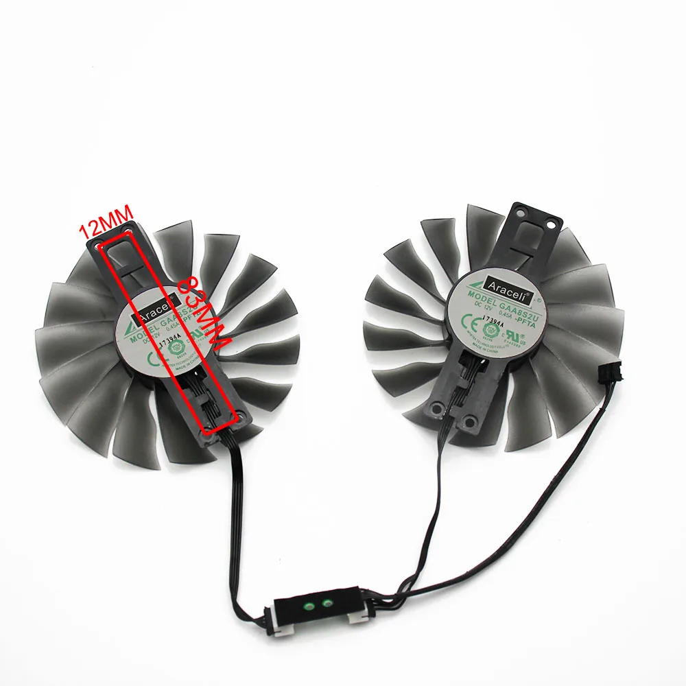 95MM FD10015H12S GAA8S2U Fan GTX 1080Ti GTX1080 GTX1070 Ti GPUCard Cooler For Palit GTX 1080 1070 Jetstream Cards as replacement