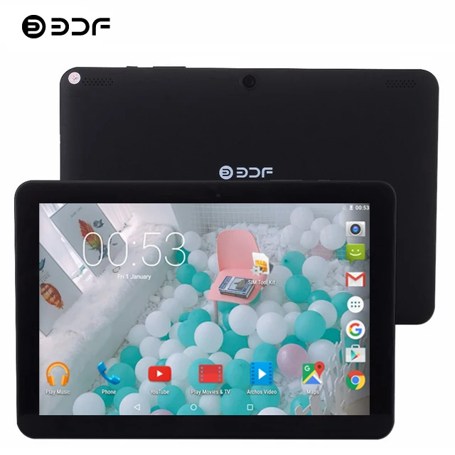 

BDF 2019 New 10 Inch Android 6.0 Tablet Pc 1GB/32GB Quad Core 1280*800 IPS Tablet WiFi Bluetooth Support Extend TF Card Tab 10.1