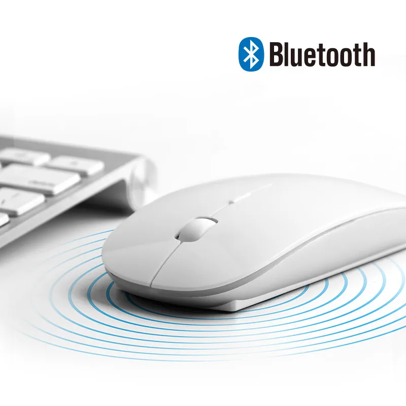 Перезаряжаемые Bluetooth Беспроводной тонкий Мышь Мыши компьютерные для iPad Mac