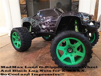 

MadMax light weight wide wheel wear resistant grip tire alloy adapter nut for 1/5 TRAXXAS X-MAXX 6s 8s
