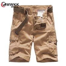 Мужские шорты-карго в стиле милитари, новинка, армейские камуфляжные тактические шорты, мужские хлопковые свободные рабочие повседневные короткие штаны, большие размеры