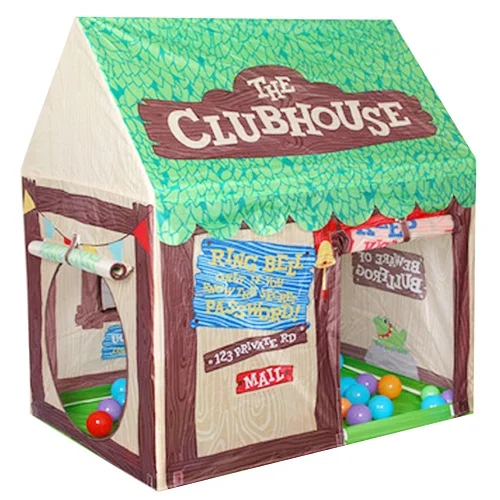 Дворовая Игровая палатка кастовый домик для детей Детский туннель детская игрушка Игровая палатка-туннель детский игровой домик для рождественского подарка горячая распродажа - Цвет: 100X70X110 cm Green