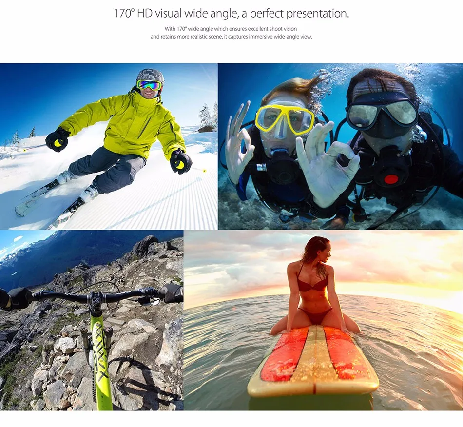 ELEPHONE ELE CAM EXPLOYER WIFI ALIWINNER V3 2 INCH TFT LCD 4K 15FPS WATERPROOF ACTION SPORT CAMERA 05