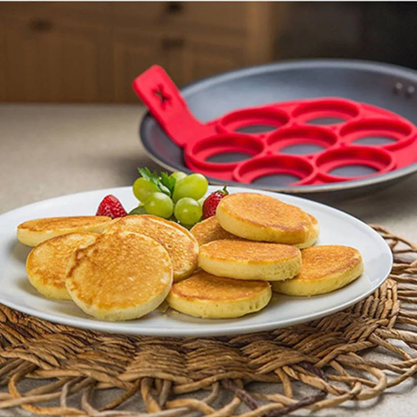 

New Non Stick Pancake Pan Flip Breakfast Maker Egg Omelette Baking Tools Perfect Pancakes Pancake Maker