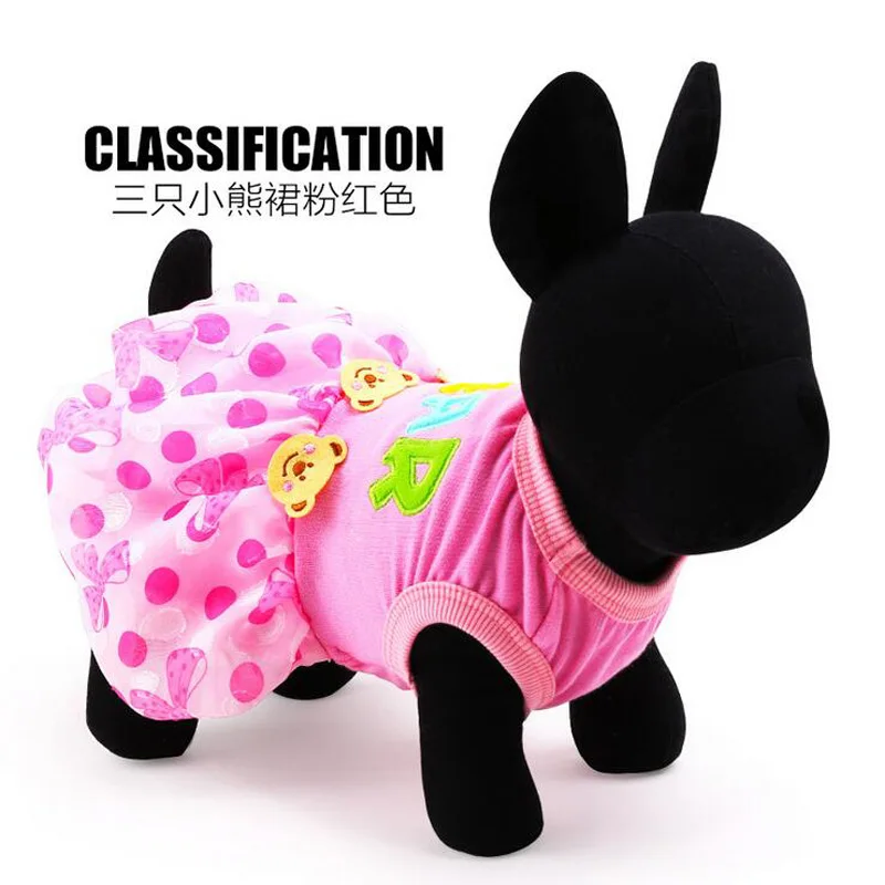 New Fashion Pets Dogs Clothes Cute Sweet Blue Dog Dresses Sizes XXS L