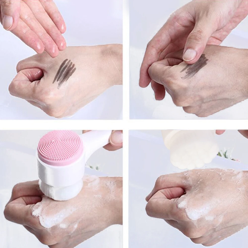 3D массажное средство для чистки лица, щетка для мытья лица, уход за лицом, Многофункциональный силиконовый инструмент для ухода за кожей лица