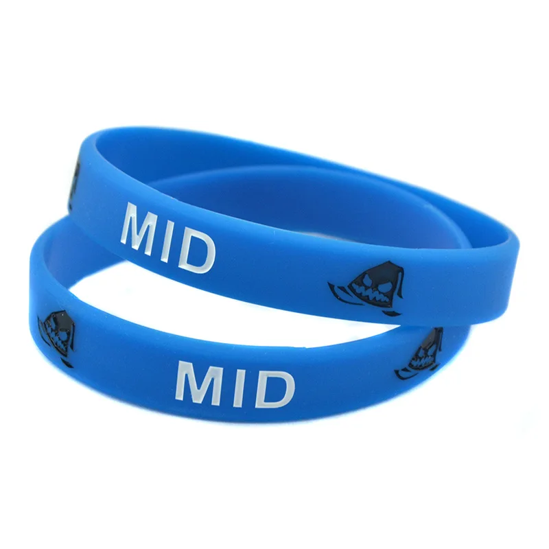 OBH 50 шт. силиконовый браслет для киберспорта с надписью MID TOP ADC поддержка