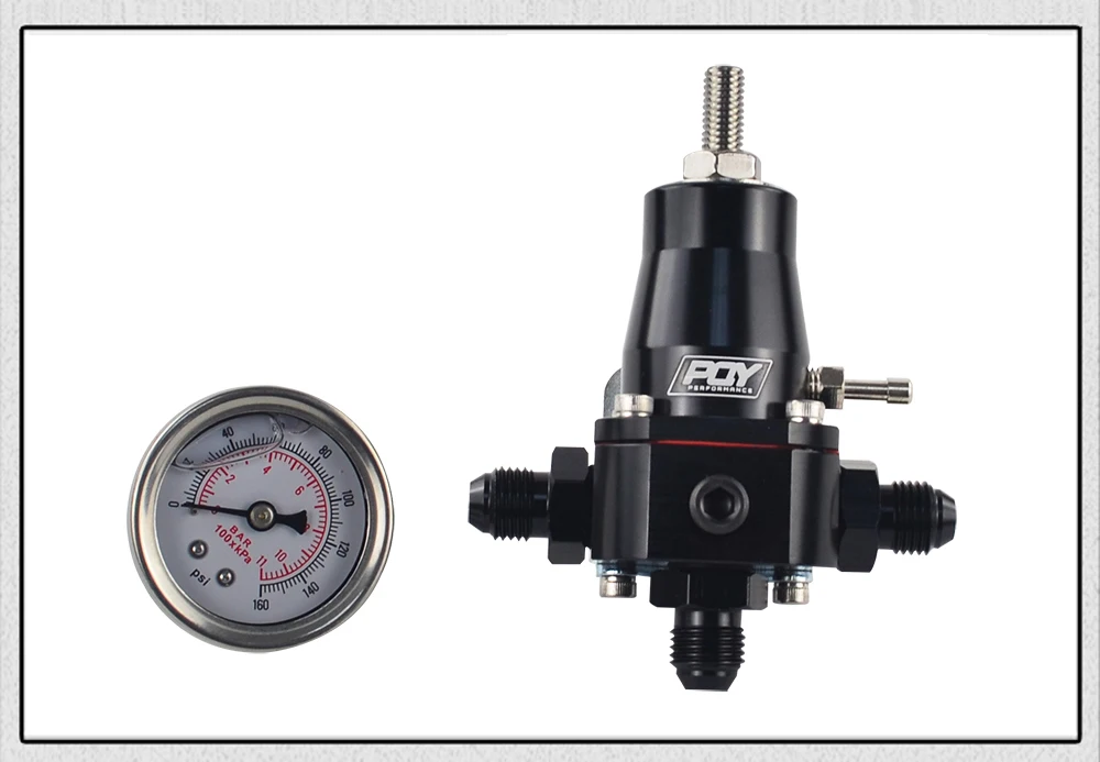 PQY Универсальный регулятор давления топлива+ датчик+ AN6 фитинг 30-70 PSI PQY7845