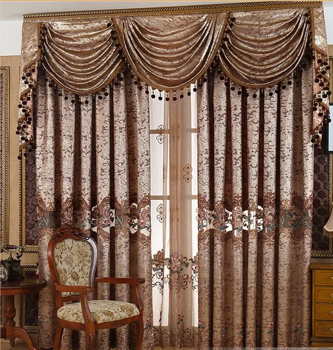 

Ready curtain with hooks or punching ,Blending fabric , free trim for different size, 1693m51, customize curtains