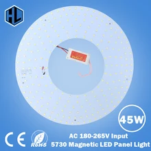 180-265V LED Panel Lamp 5730 10W 15W 18W 21W 25W 35W 45W Square/ Round Magnetic LED Ceiling Panel Light Plate Aluminium Board