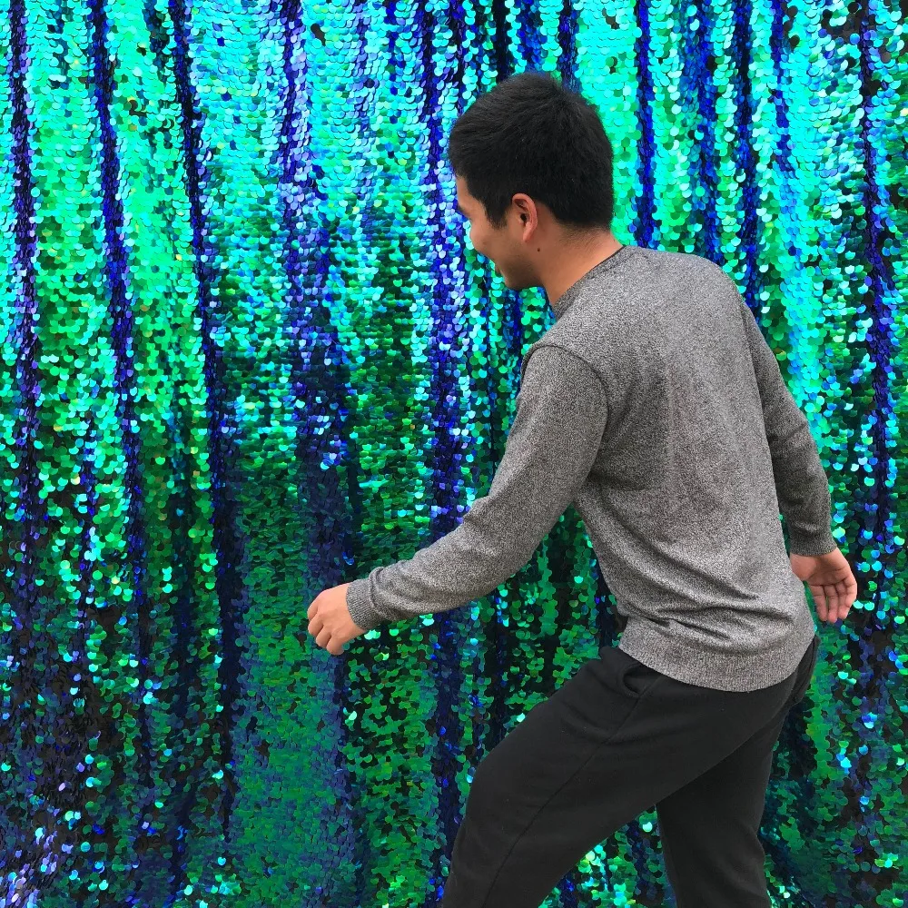 peacock green sequin backdrop (13)