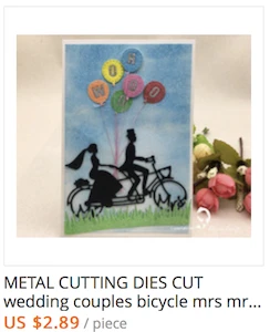 lover bike die cut