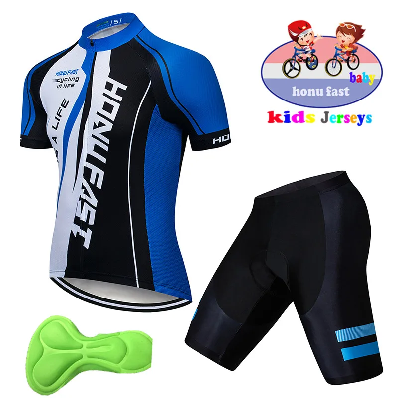 2021 Summer Breathable Quick Dry Kids Mtb Cycling Jersey Set Children