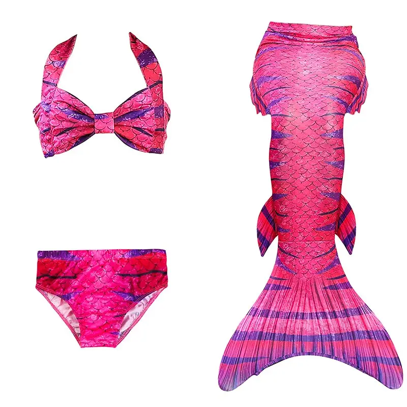 Купальный костюм для девочек с хвостом русалки; детский купальный костюм с хвостом русалки Ариэль; детский купальный костюм