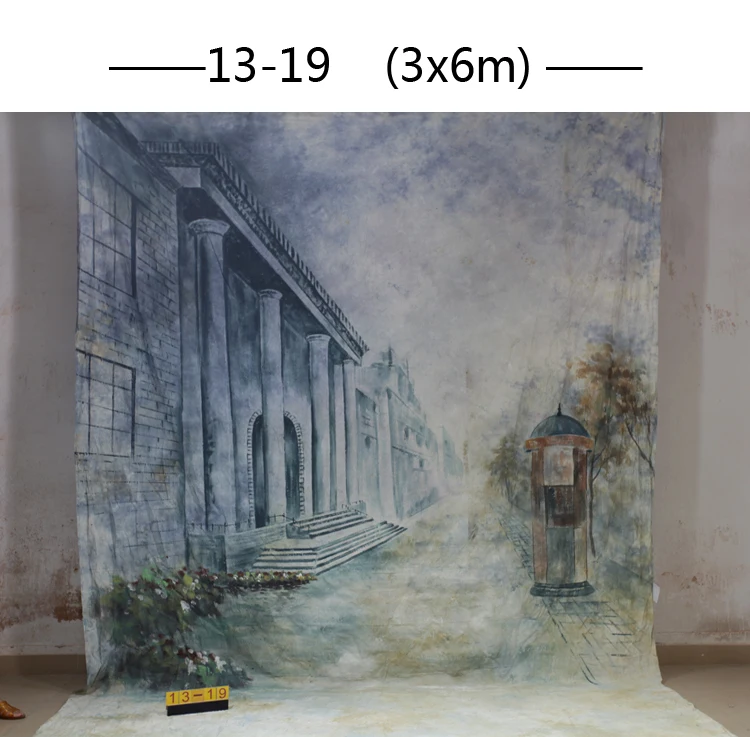 

10*20 футов ручная роспись муслин Живописные фоны для фотографии, фотостудия задний фон 1319, винтажные фотографии фоны